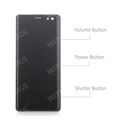 OEM Screen Replacement with Frame for Sony Xperia XZ3 Silver White