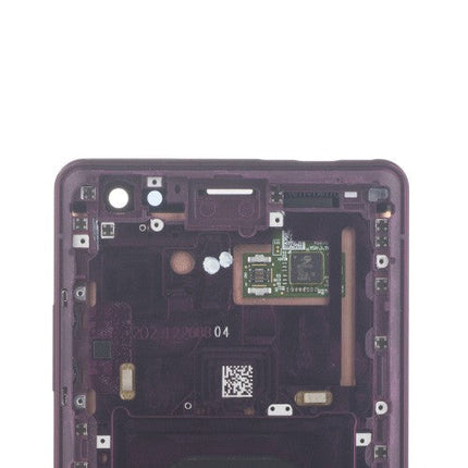 OEM Screen Replacement with Frame for Sony Xperia XZ3 Bordeaux Red