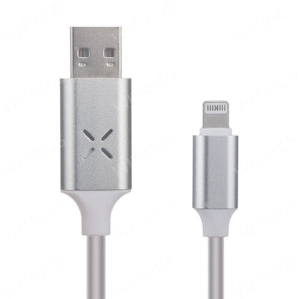 New USB Sync & Charge Cable with Sound Light Sensor for iPhone/iPad Black