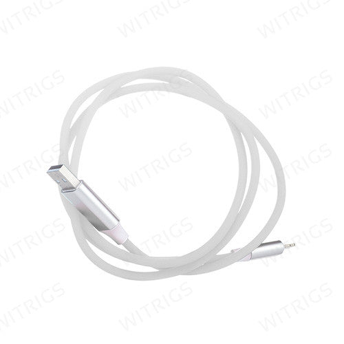 New USB Sync & Charge Cable with Sound Light Sensor for iPhone/iPad White