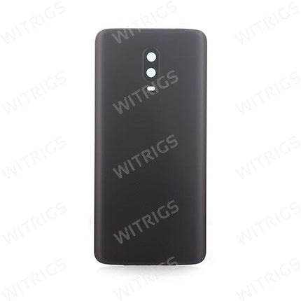 OEM Battery Cover + Camera Lens Ring for OnePlus 6T Midnight Black