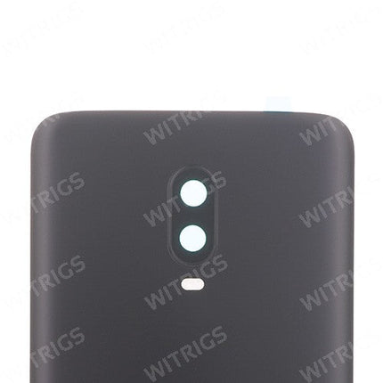 OEM Battery Cover + Camera Lens Ring for OnePlus 6T Midnight Black