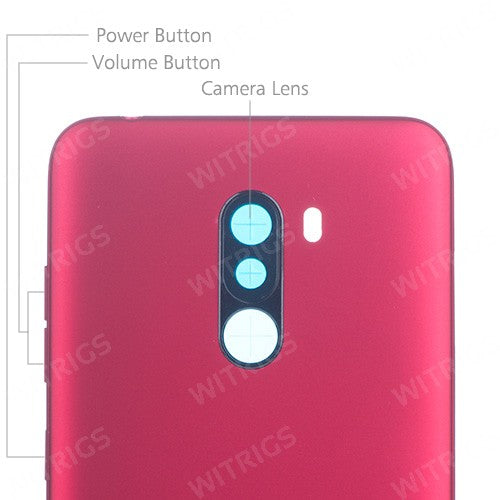 OEM Back Cover for Xiaomi Pocophone F1 Rosso Red