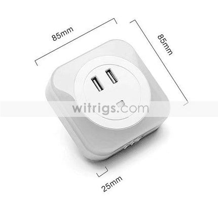 Universal Charger with Night Light White