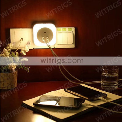 Universal Charger with Night Light White