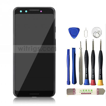 OEM Screen Replacement with Frame for Google Pixel 3 Just Black.