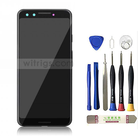 OEM Screen Replacement with Frame for Google Pixel 3 Just Black.