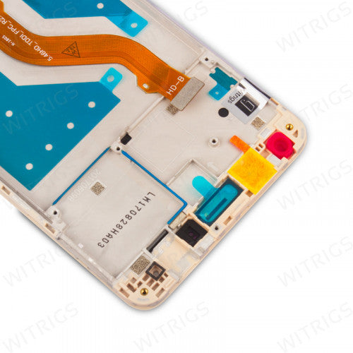 Custom Screen Replacement with Frame for Huawei Y7 Prime Gold