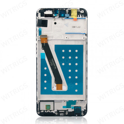 Custom Screen Replacement with Frame for Huawei P Smart Black