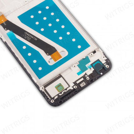 Custom Screen Replacement with Frame for Huawei P Smart Black