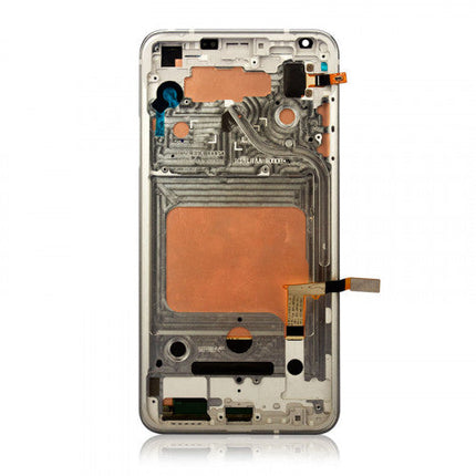 Custom Screen Replacement with Frame for LG V30 Silver