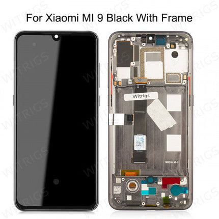 OEM Screen Replacement with Frame for Xiaomi Mi 9 Black