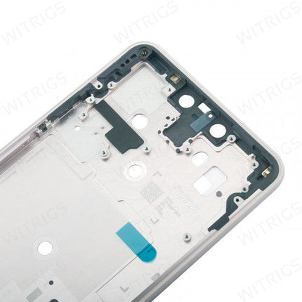 OEM Middle Frame for Google Pixel 3 XL Clearly White.