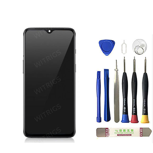 OEM Screen Replacement with Frame for OnePlus 7 Mirror Gray