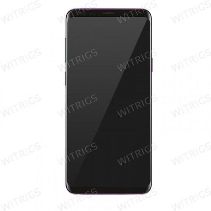 Custom Screen Replacement with Frame for Samsung Galaxy S9 Lilac Purple