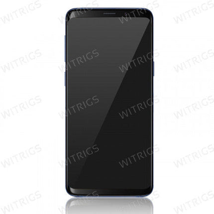 Custom Screen Replacement with Frame for Samsung Galaxy S9 Coral Blue