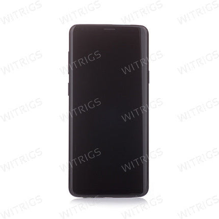 Custom Screen Replacement with Frame for Samsung Galaxy S9 Plus Midnight Black