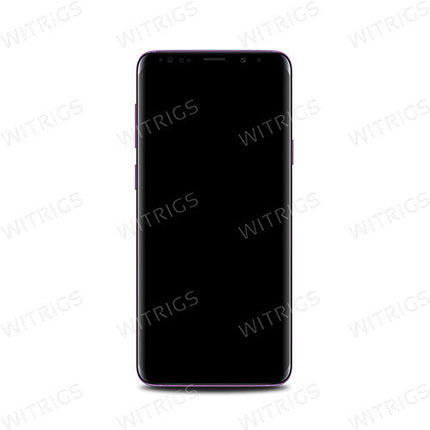 Custom Screen Replacement with Frame for Samsung Galaxy S9 Plus Lilac Purple