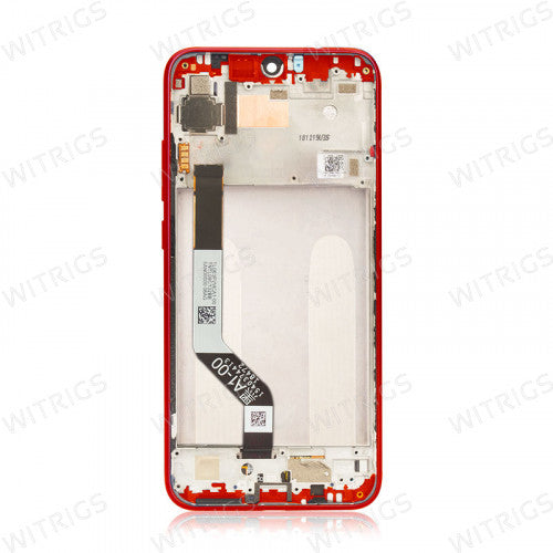 Custom Screen Replacement with Frame for Xiaomi Redmi Note 7 Red
