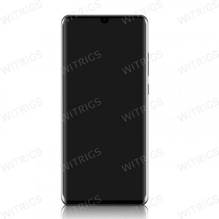Custom Screen Replacement with Frame for Huawei P30 Pro Black