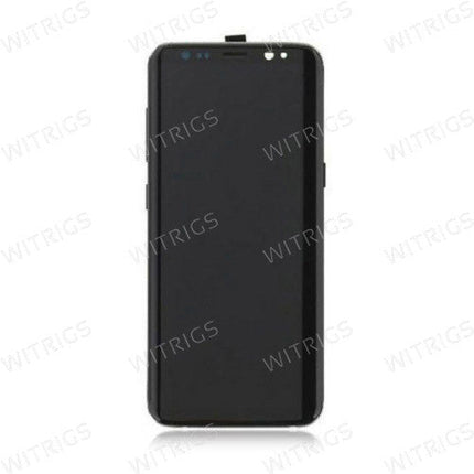Custom Screen Replacement with Frame for Samsung Galaxy S8 Orchid Gray