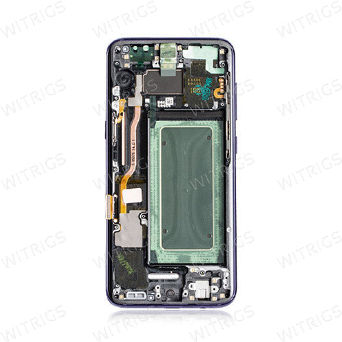 Custom Screen Replacement with Frame for Samsung Galaxy S8 Plus Orchid Gray