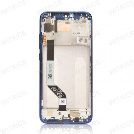 Custom Screen Replacement with Frame for Xiaomi Redmi Note 7 Blue