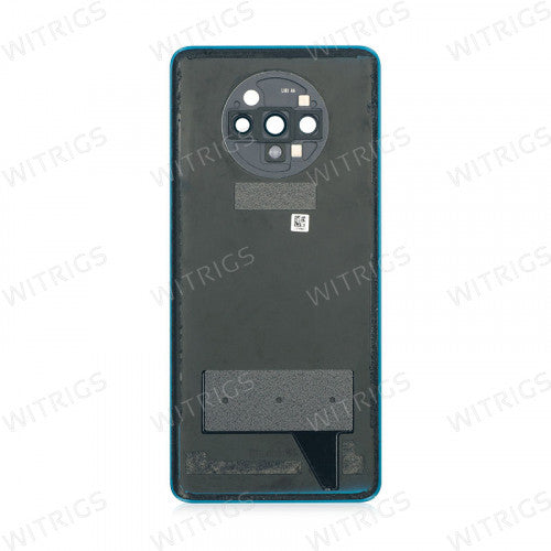 OEM Battery Cover with Camera Lens for OnePlus 7T Blue.