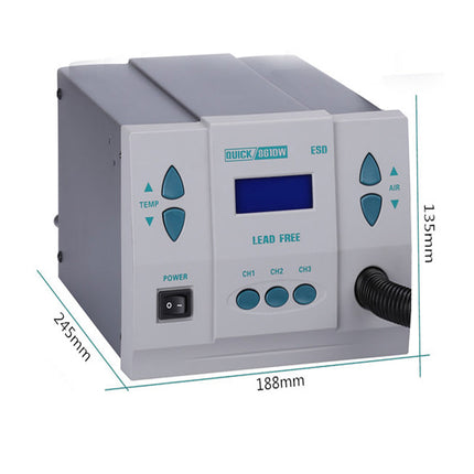 Quick 861DW Lead Free Hot Air Rework Station  (110V-US Plug)