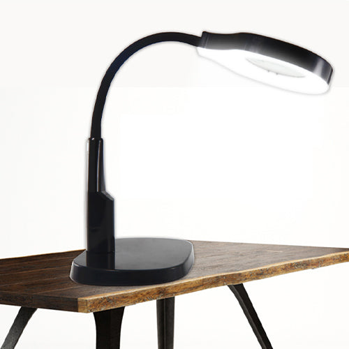BEST-9145T LED Lamp with Magnifying Glass Black