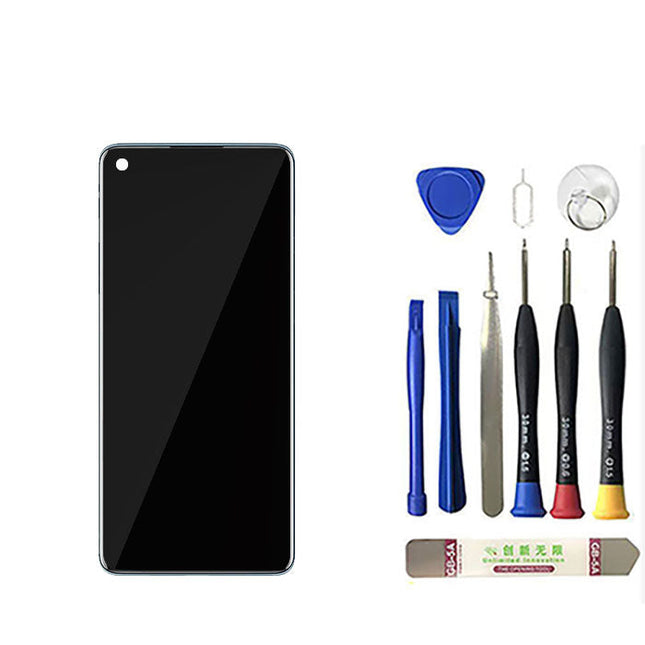 OEM Screen Replacement with Frame for OnePlus 8 Silver.