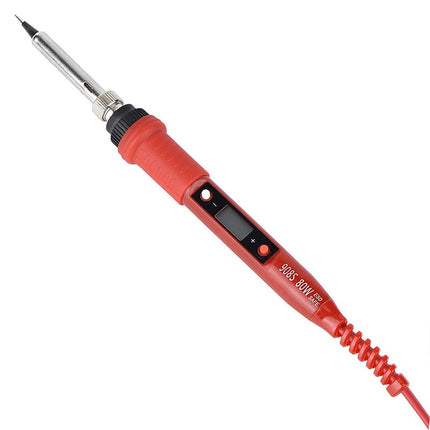 JCD Soldering Iron Kit Adjustable Temperature 80W 908S (Red-EU 220V)
