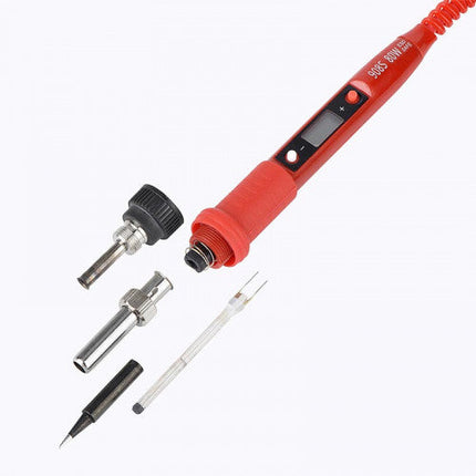 JCD Soldering Iron Kit Adjustable Temperature 80W 908S (Red-EU 220V)
