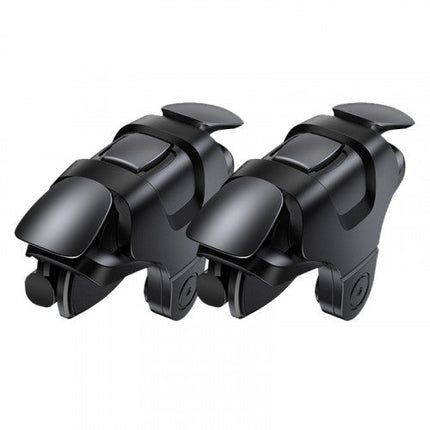 Auxiliary Gamepad Physical Buttons Mechanical Key for PUBG( 2PCS-Black)