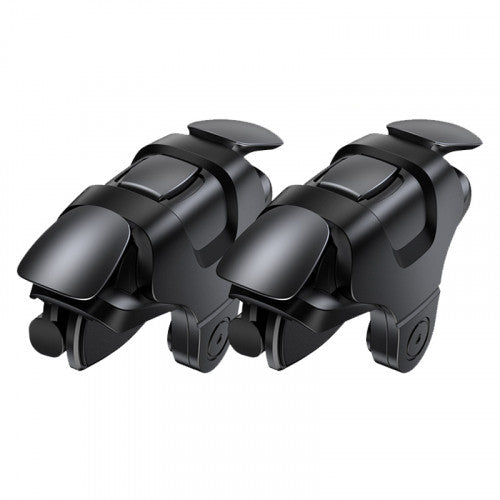 Auxiliary Gamepad Physical Buttons Mechanical Key for PUBG( 2PCS-Black)