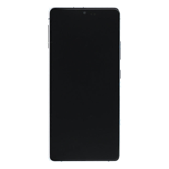 OEM Screen Replacement with Frame for Samsung Galaxy S10 Lite Silver