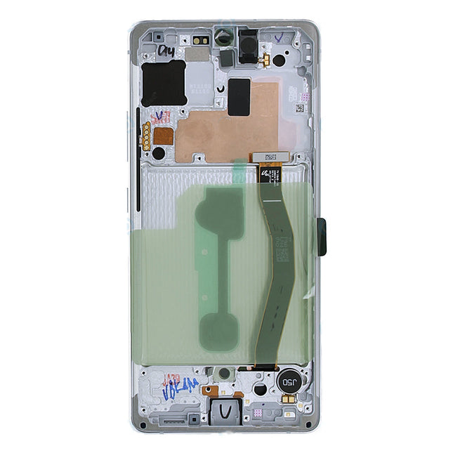 OEM Screen Replacement with Frame for Samsung Galaxy S10 Lite Silver