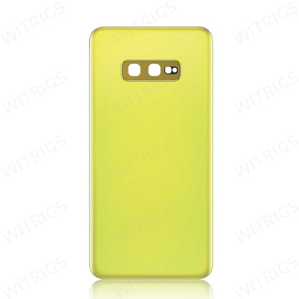 Custom Battery Cover for Samsung Galaxy S10e Canary Yellow