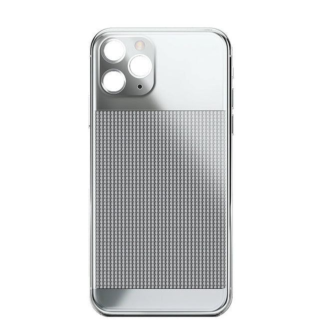 Custom Paris Nail Rear Housing for iPhone 11 Pro Max Silver