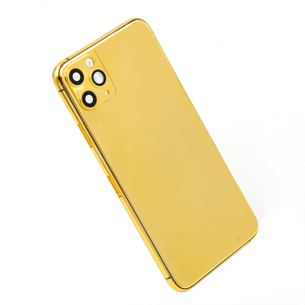 Custom Luxury Rear Housing for iPhone 11 Pro Max Gold