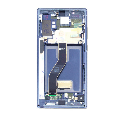Custom Screen Replacement with Frame for Samsung Galaxy Note 10 Blue
