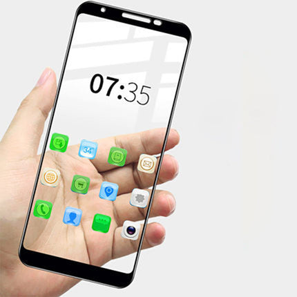 Full Screen Tempered Glass Screen Protector for Google Pixel 3a XL Black.