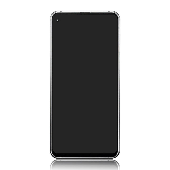 TFT-LCD Screen Replacement with Frame for Samsung Galaxy A8s Silver