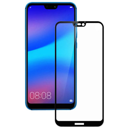 Full Tempered Glass Screen Protector for Huawei P20 Lite Black