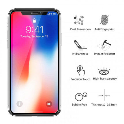 Full Tempered Glass Screen Protector for iPhone X Transparent