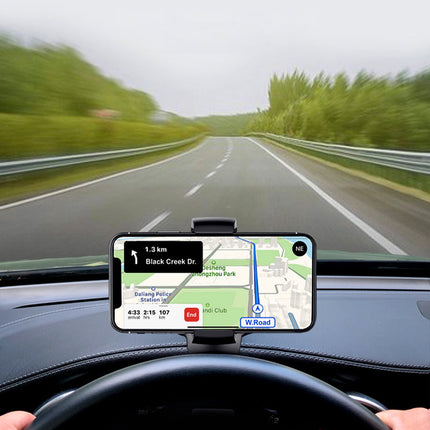 360-Degree Rotation Car Phone Holder Rotating Dashboard Clip Mount Stand