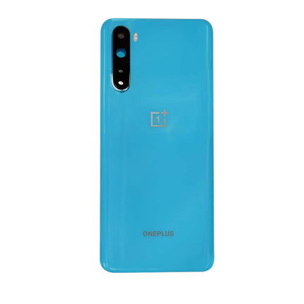 OEM Battery Cover with Camera Cover for OnePlus Nord Blue.