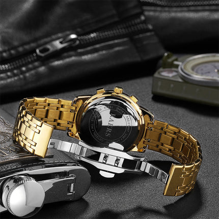 NEKTOM Hollow Out Watch Luminous Waterproof Watch Gold