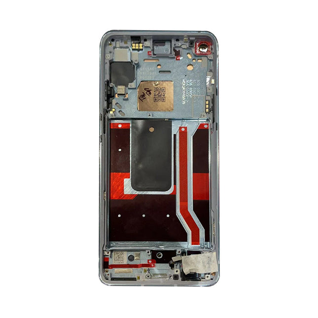 OEM Screen Replacement with Frame for Oneplus 8T Silver.