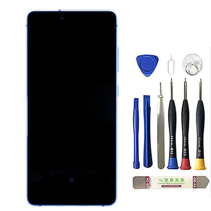 OEM Screen Replacement with Frame for Samsung Galaxy S20 FE Cloud Navy